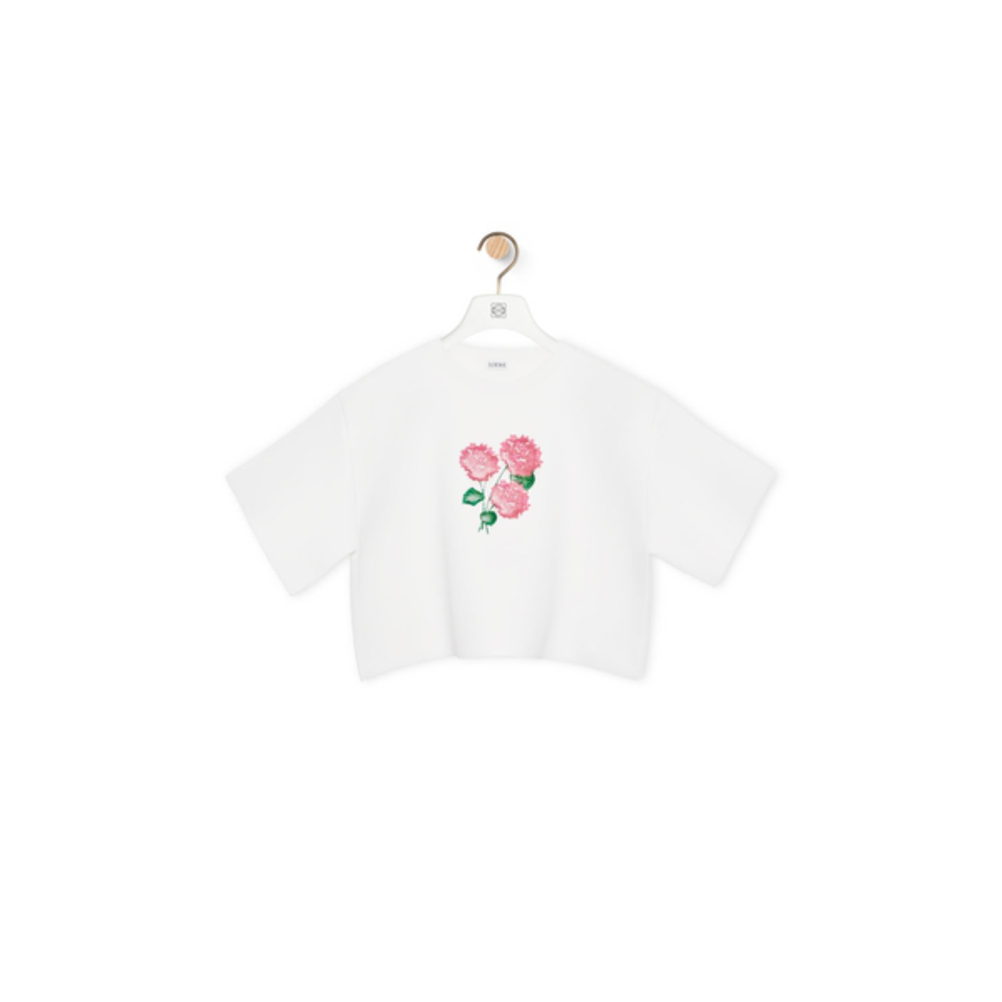 FLOWER CROPPED SWEATER_VISCOSE/COTTON_OPTIC WHITE