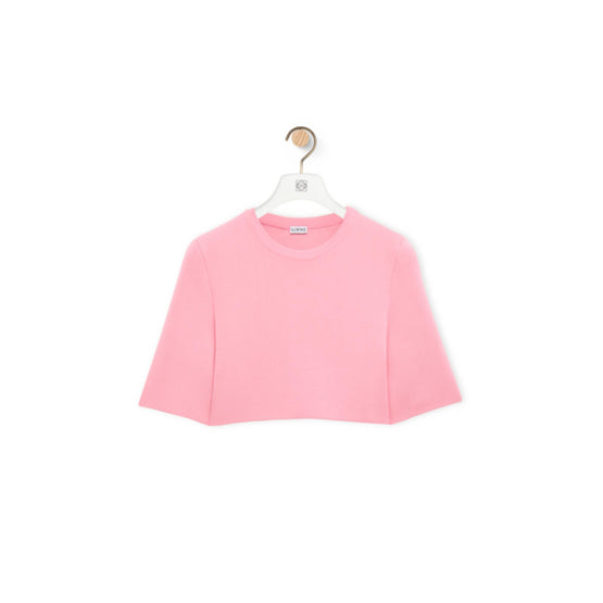 REPROPORTIONED TOP_COTTON/VISCOSE/POLYAMID_CORAL PINK