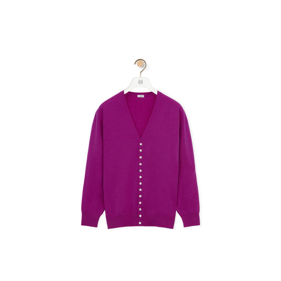 EMBELLISHED CARDIGAN_CASHMERE_VIOLET