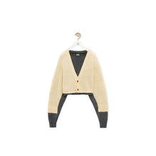 [STAFF ONLY] CROPPED CARDIGAN_WOOL_YELLOW/GREY