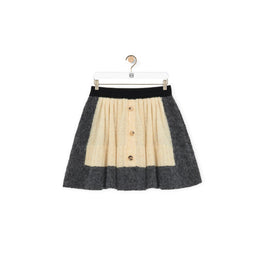 [STAFF ONLY] SKIRT_WOOL_YELLOW/GREY