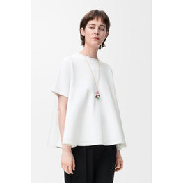 TRAPEZE TOP_COTTON/POLYAMIDE_WHITE