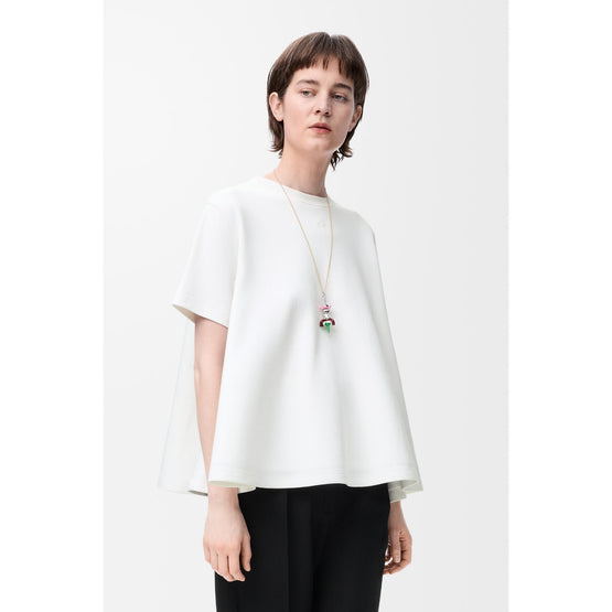 TRAPEZE TOP_COTTON/POLYAMIDE_WHITE