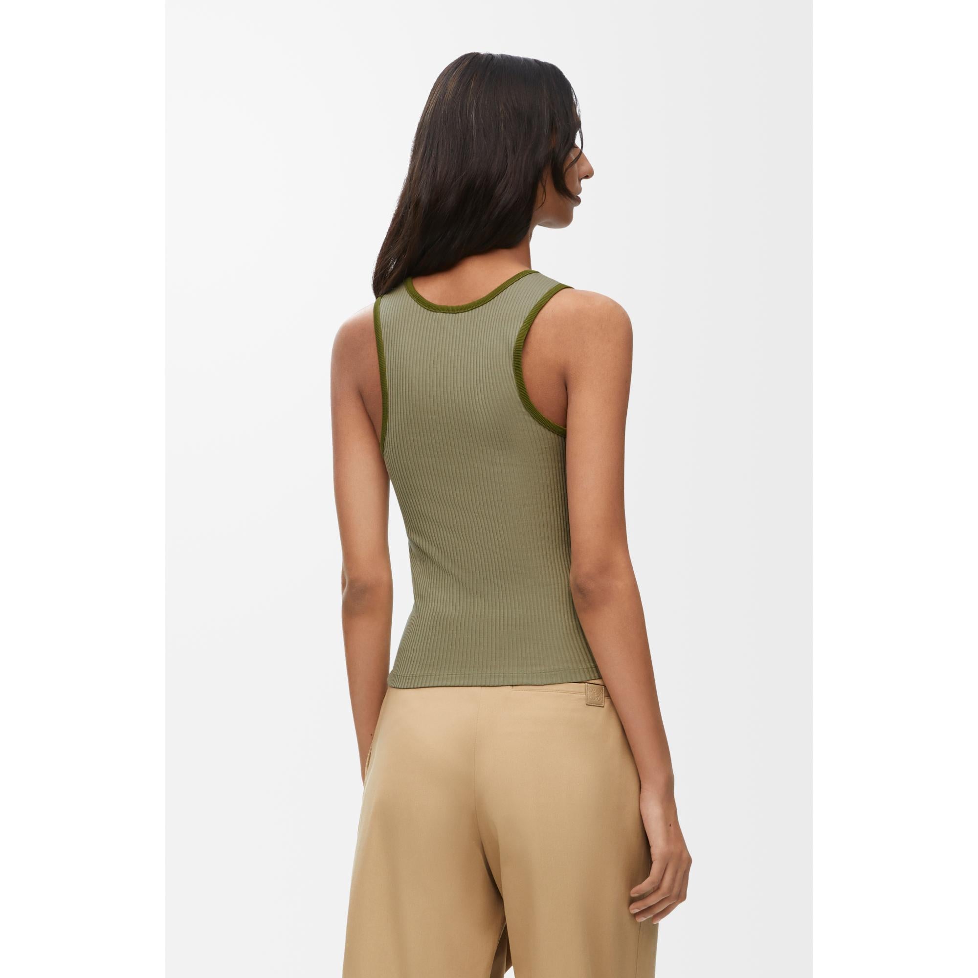 [STAFF ONLY] TANK TOP_SILK_MILITARY GREEN