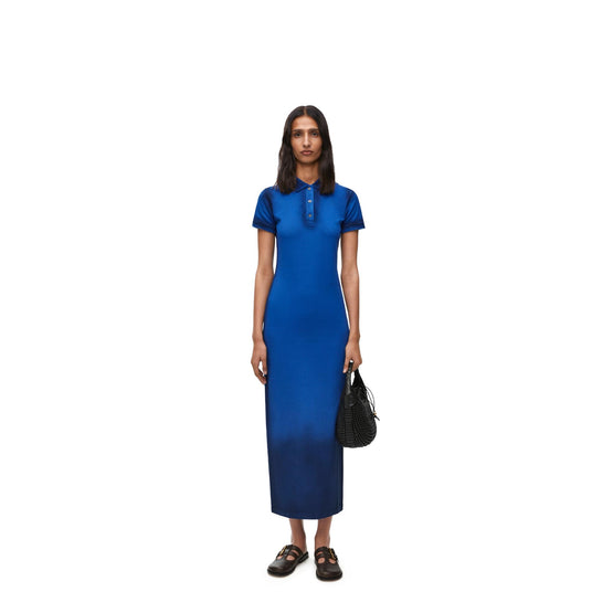 POLO DRESS AF_COTON_GREEK BLUE