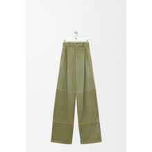 [STAFF ONLY] PLEATED TROUSERS AF_SUEDE_SAGE