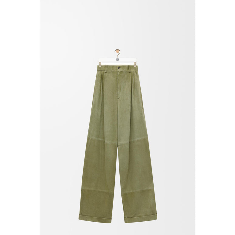 [STAFF ONLY] PLEATED TROUSERS AF_SUEDE_SAGE