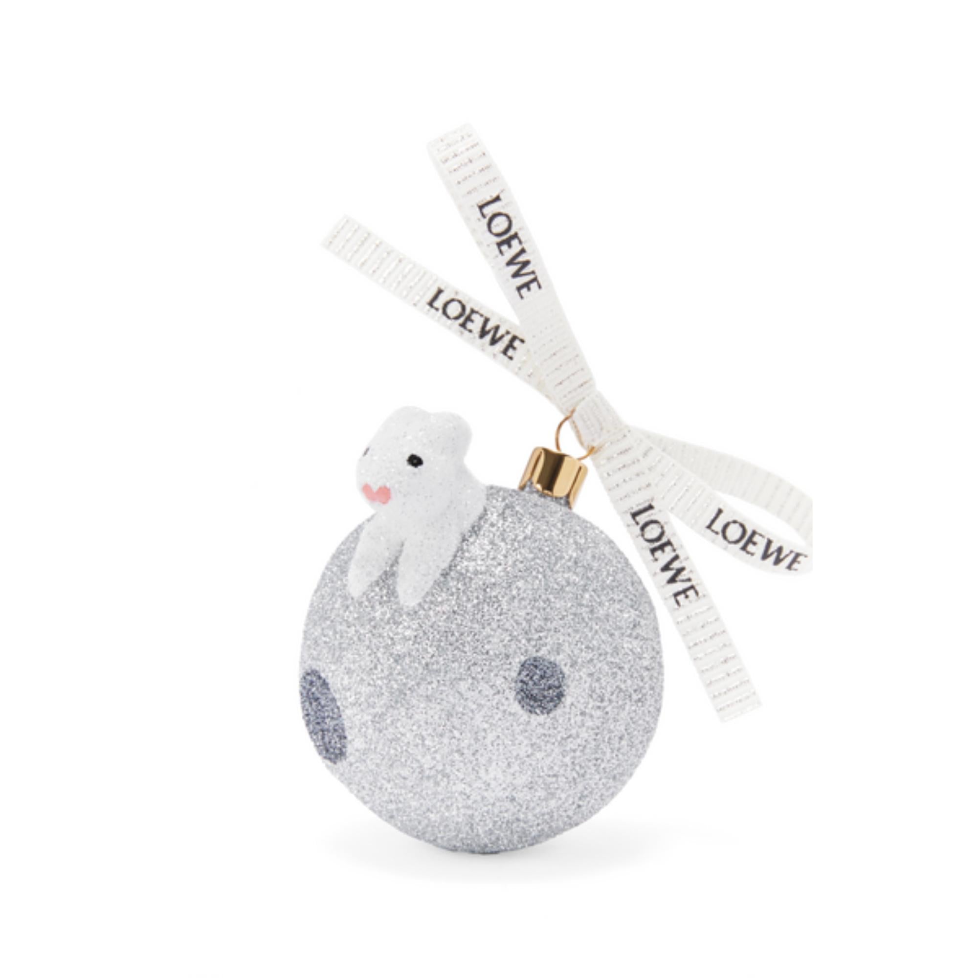 BUNNY OTM GLASS BAUBLE_BLOWN GLASS_SILVER