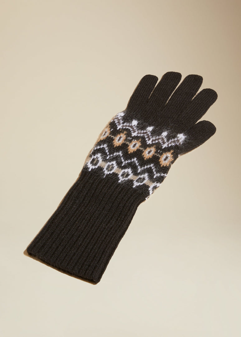 베일 장갑 블랙 멀티 컬러